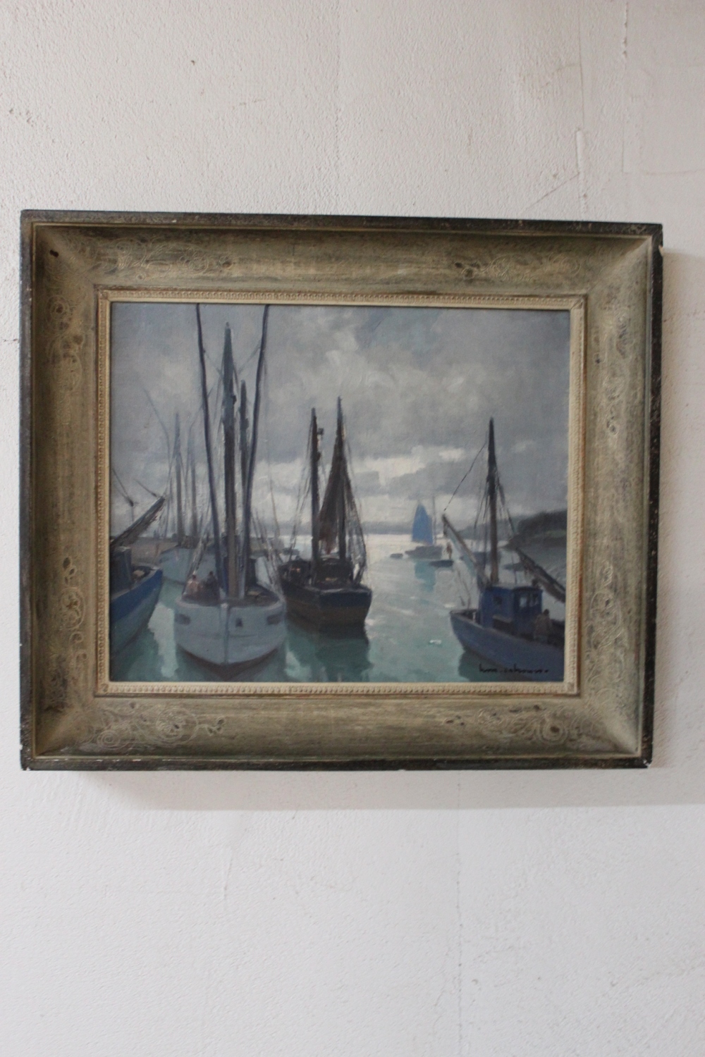 Bild auf Leinwand mit Rahmen / Segellandschaft